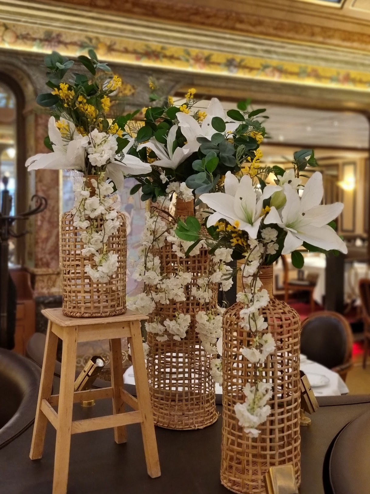 Composition florale durable - Restaurants Paris - Deco Sens